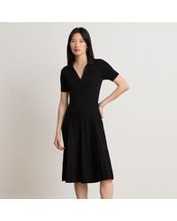 Ralph Lauren - Rib-Knit Short-Sleeve Jumper Dress - Lyst