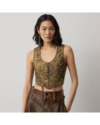 Ralph Lauren - Thurlow Floral Gobelin Top - Lyst