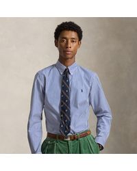 Polo Ralph Lauren - Slim Fit Striped Stretch Poplin Shirt - Lyst