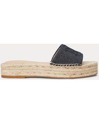 Ralph Lauren - Ralph Lauren Polly Cross-Dyed Canvas Espadrille - Lyst