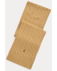 Polo Ralph Lauren - Cable-Knit Wool-Blend Scarf - Lyst