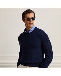 Ralph Lauren - Cable-Knit Cashmere Sweater - Lyst