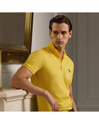 Ralph Lauren - Custom-fit Piqué Polo Shirt - Lyst