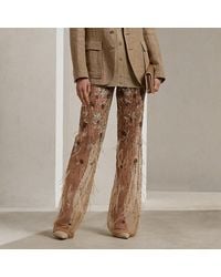 Ralph Lauren Collection - Ralph Lauren Bradlee Embellished Stretch Tulle Pant - Lyst