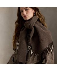 Polo Ralph Lauren - Fringe-Trim Wool Scarf - Lyst