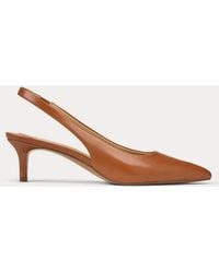 Ralph Lauren - Lolah Ii Leather Slingback Pump - Lyst