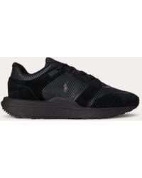 Polo Ralph Lauren - Train 89 V2 Suede-Panelled Trainer - Lyst