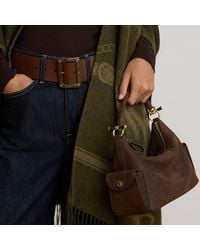 Ralph Lauren - Small Blaike Croc-Embossed Shoulder Bag - Lyst