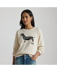 Ralph Lauren - Jersey De Algodón Con Teckel De Intarsia - Lyst