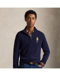 Polo Ralph Lauren - Polo Bear Wool Quarter-Zip Jumper - Lyst