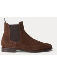 Ralph Lauren - Grantly Calf-Suede Chelsea Boot - Lyst