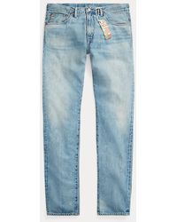 RRL - Jeans Lawton High Slim Fit con orillo - Lyst