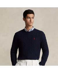Ralph Lauren - Cable-knit Cotton Jumper - Lyst