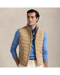 Ralph Lauren - Quilted Suede Gilet - Lyst