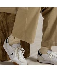 Ralph Lauren - Hester Suede & Canvas Trainer - Lyst