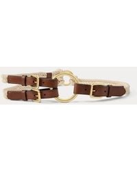 Ralph Lauren - Gürtel Mit Seilriemen, Leder Und O-Ring - Lyst