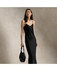 Polo Ralph Lauren - Double-faced Satin Midi Slip Dress - Lyst