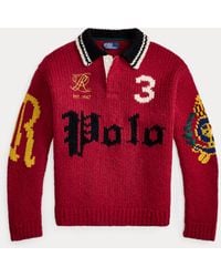 Polo Ralph Lauren - Relaxed Fit Polo-Collar Jumper - Lyst