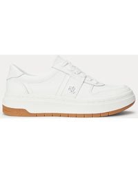 Ralph Lauren - Sneaker Harlie Aus Leder - Lyst