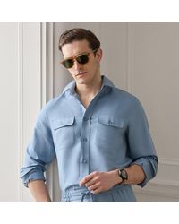 Ralph Lauren - Silk-Linen Shirt - Lyst