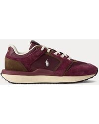 Ralph Lauren - Train 89 V2 Suede-Paneled Sneaker - Lyst