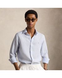 Polo Ralph Lauren - Custom Fit Striped Linen Shirt - Lyst