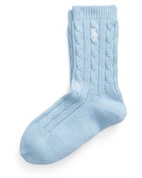 Polo Ralph Lauren - Cable-knit Crew Socks - Lyst