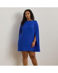 Ralph Lauren Ralph Lauren Cape Georgette Cocktail Dress in