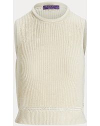 Ralph Lauren - Silk Jersey Sleeveless Rollneck Jumper - Lyst