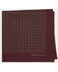 Ralph Lauren - Pine-Print Silk Pocket Square - Lyst