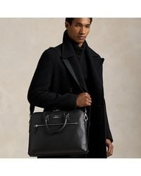 Polo Ralph Lauren - Smooth Leather Commuter Bag - Lyst