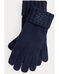Ralph Lauren - Guanti ricamati con logo - Lyst