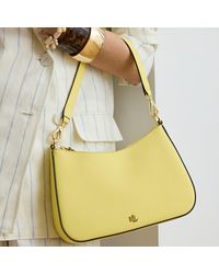 Ralph Lauren - Crosshatch Leather Medium Danni Bag - Lyst