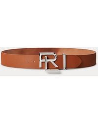 Ralph Lauren - Rl Box Leather Wide Belt - Lyst