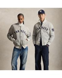 Polo Ralph Lauren - Polo Ralph Lauren Lauren Yankees Fleece Jacket - Lyst