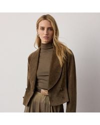 Ralph Lauren - Trudie Calf-Suede Jacket - Lyst