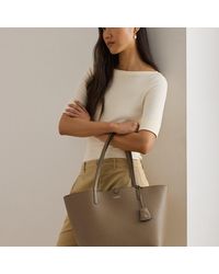 Ralph Lauren - Ralph Lauren Faux-Leather Large Reversible Tote Bag - Lyst