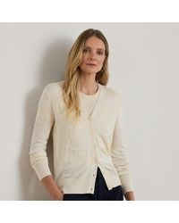 Ralph Lauren - Belting-Motif V-Neck Cardigan - Lyst