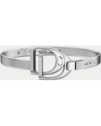 Ralph Lauren - Sterling Silver Double-stirrup Bangle - Lyst