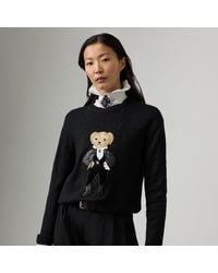 Ralph Lauren - Metallic Trui Met Holiday Polo Bear - Lyst