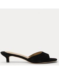 Ralph Lauren - Francesca Suede Mule Sandal - Lyst