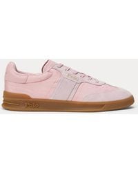 Polo Ralph Lauren - Heritage Aera Suede-Trim Trainer - Lyst