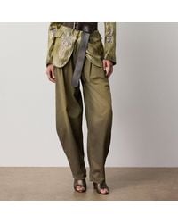 Ralph Lauren - Ellen Foiled Cotton Denim Chino Trouser - Lyst