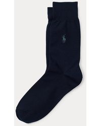 Polo Ralph Lauren - Paquete de 2 pares de calcetines de punto liso - Lyst