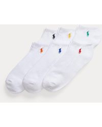 Polo Ralph Lauren - Cushioned Low-Cut-Sock 6-Pack - Lyst
