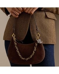 Ralph Lauren - Suede Medium Marcy Zip Shoulder Bag - Lyst