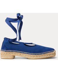 Polo Ralph Lauren - Grosgrain Lace-Up Espadrille - Lyst