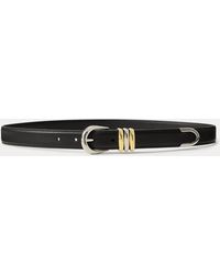Ralph Lauren - Metal-Keeper Leather Skinny Belt - Lyst