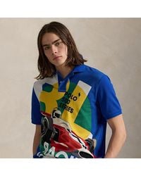 Ralph Lauren - Classic Fit Mesh Graphic Polo Shirt - Lyst