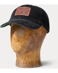 RRL - Leather-Patch Corduroy Trucker Cap - Lyst